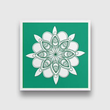vam yoga chakara painting 1 : 1 Square Premium Wall Art Canvas by MeriDeewar