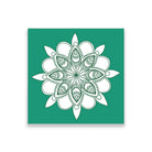 vam yoga chakara painting 1 : 1 Square Premium Wall Art Canvas by MeriDeewar