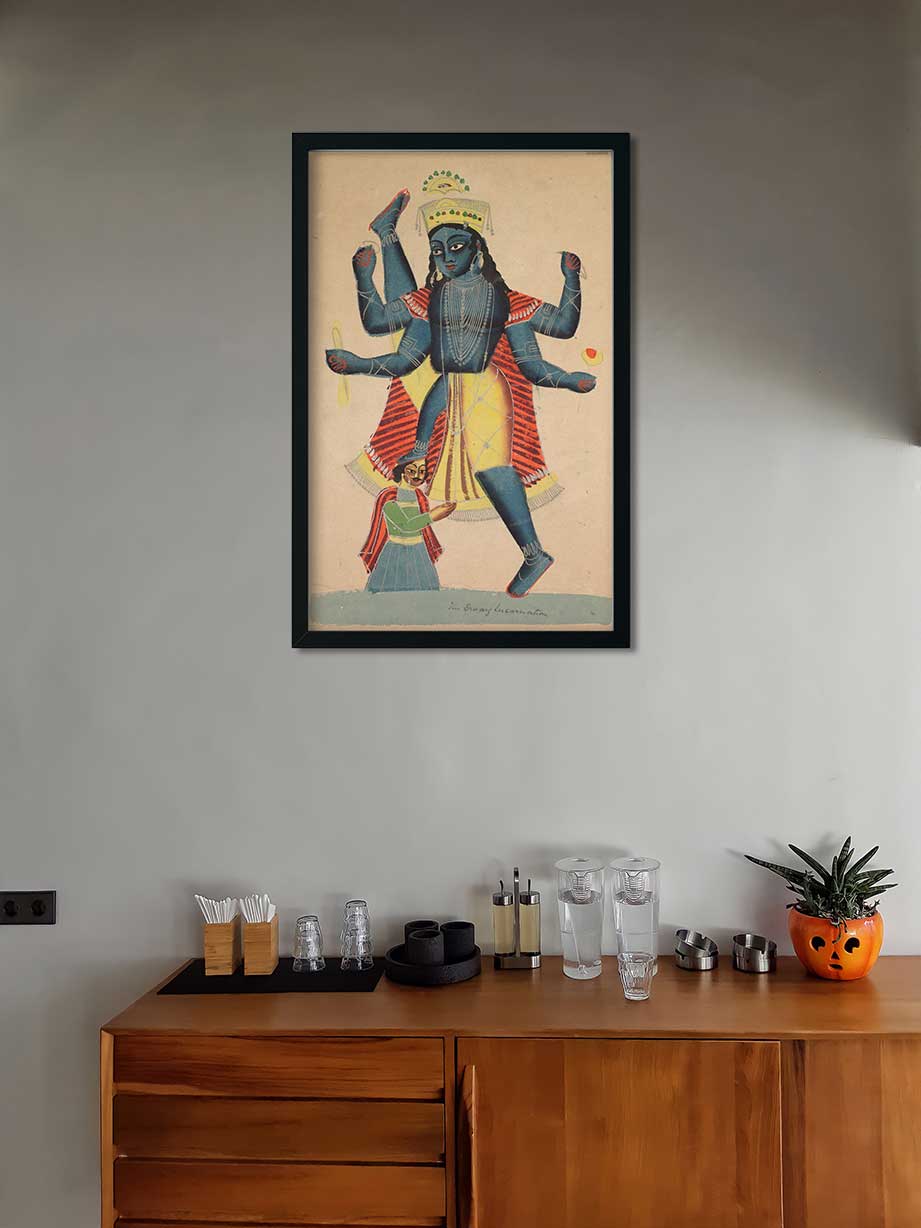 Vamana Avatar Painting 2 : 3 Vertical Premium Wall Art Canvas by MeriDeewar