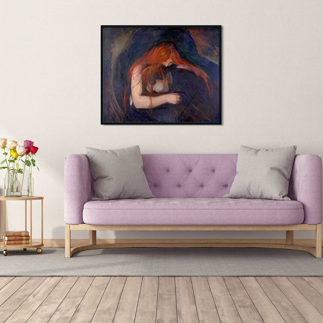 Vampire Painting - Meri Deewar 4 :5 Vertical Premium Wall Art Canvas by MeriDeewar