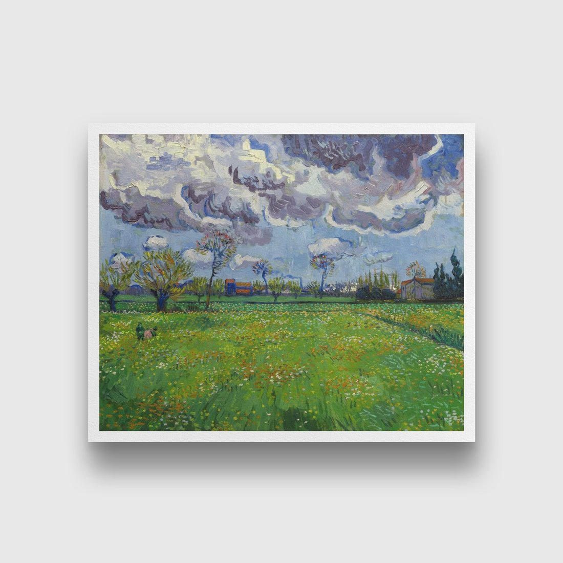 van gogh paysage Painting - Meri Deewar 5 : 4 Horizontal Premium Wall Art Canvas by MeriDeewar