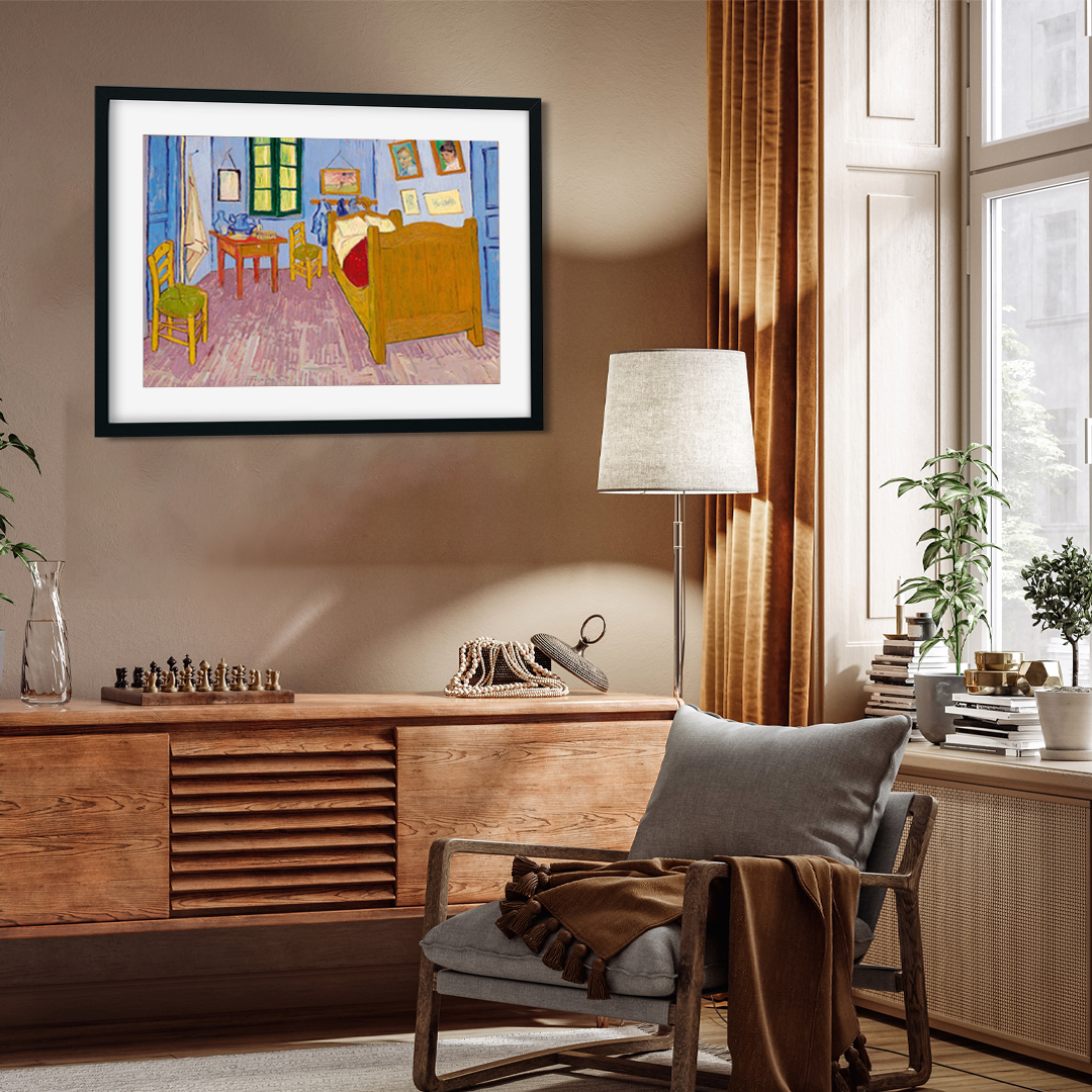 Van Gogh's Bedroom in Arles Painting 3 : 2 Horizontal Premium Wall Art Canvas by MeriDeewar