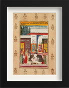 Varadi Ragini, Fourth Wife of Dipak Raga, Folio from a Ragamala (Garland of Melodies) Painting - Meri Deewar 2 : 3 Vertical Premium Wall Art Canvas by MeriDeewar