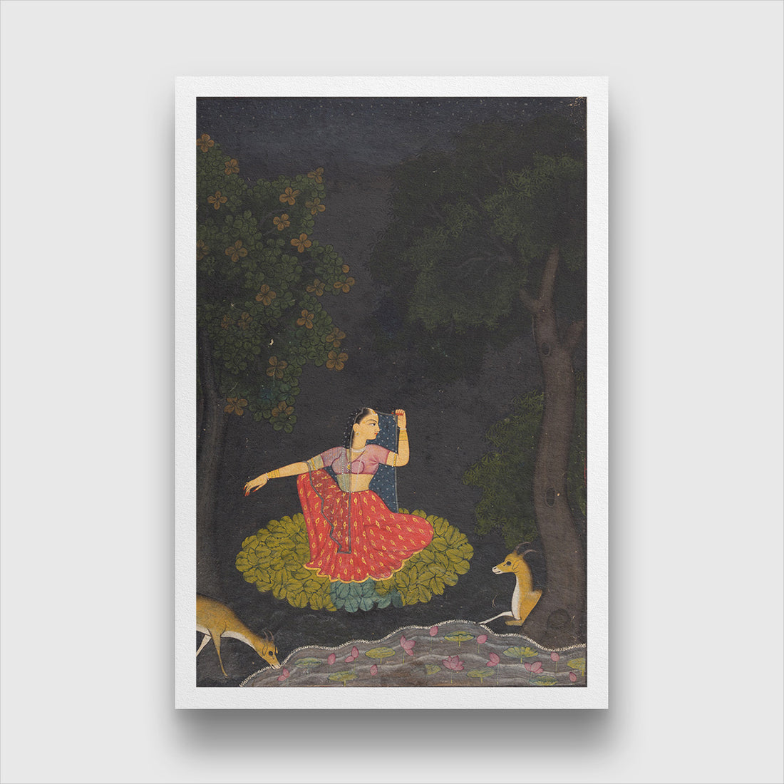 Vasaksajja Nayika Painting 2 : 3 Vertical Premium Wall Art Canvas by MeriDeewar