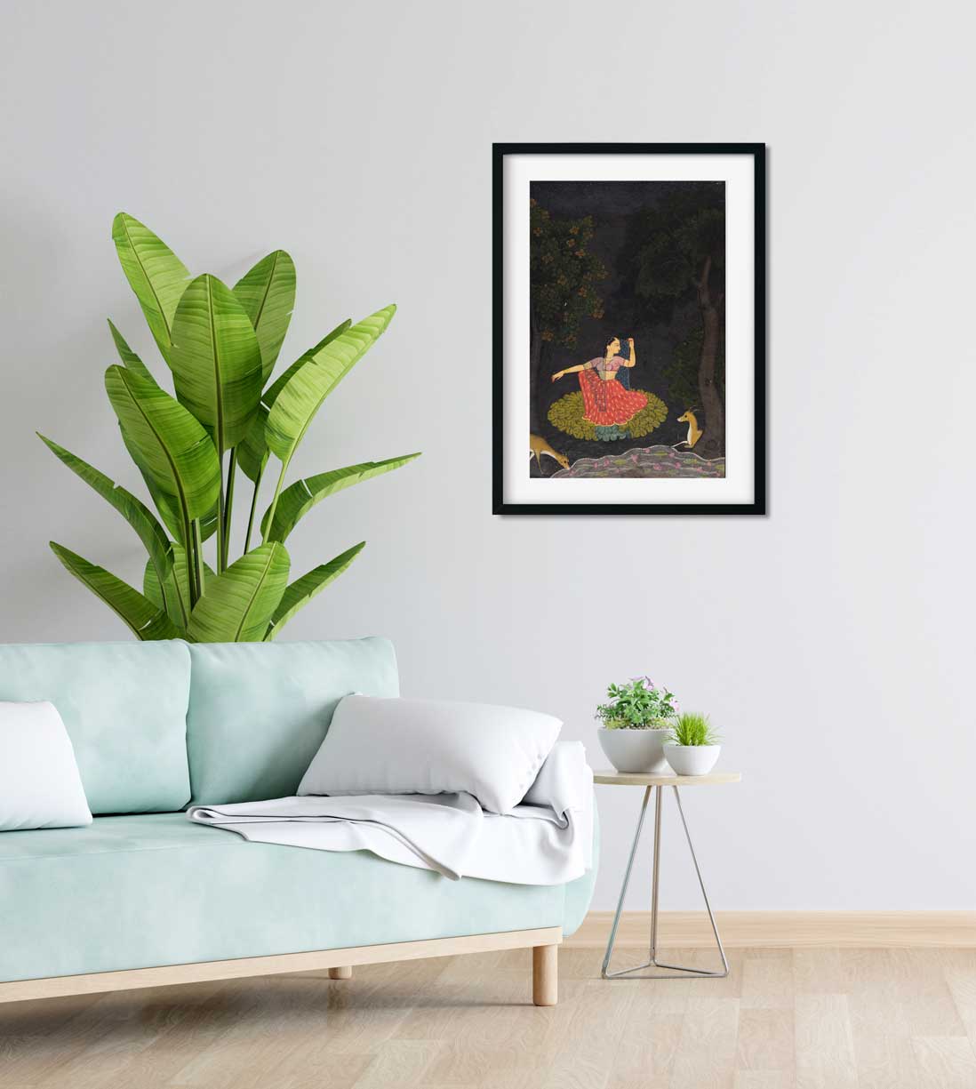 Vasaksajja Nayika Painting 2 : 3 Vertical Premium Wall Art Canvas by MeriDeewar