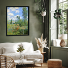 Vetheuil by Claude Monet Painting 3 : 4 Vertical Premium Wall Art Canvas by MeriDeewar
