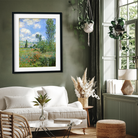 Vetheuil by Claude Monet Painting 3 : 4 Vertical Premium Wall Art Canvas by MeriDeewar