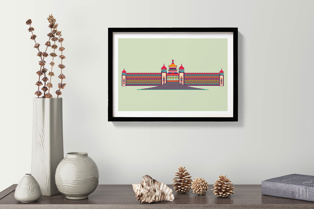 Vidhan Sauda Monument India Painting - Meri Deewar 3 : 2 Horizontal Premium Wall Art Canvas by MeriDeewar