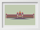 Vidhan Sauda Monument India Painting - Meri Deewar 3 : 2 Horizontal Premium Wall Art Canvas by MeriDeewar