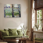 View of Arles Flowering Orchards Painting 2 : 1 Horizontal Premium Wall Art Canvas by MeriDeewar