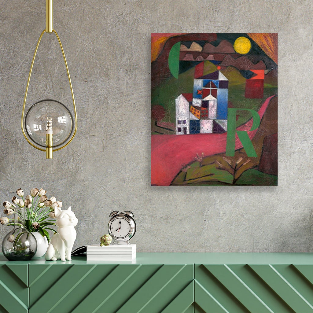 Villa R Painting - Meri Deewar 5 : 6 Vertical Premium Wall Art Canvas by MeriDeewar