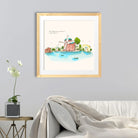 Village Artwork Painting - Meri Deewar 1 : 1 Square Premium Wall Art Canvas by MeriDeewar