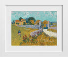 Village Landscape Painting - Meri Deewar 4 : 3 Horizontal Premium Wall Art Canvas by MeriDeewar