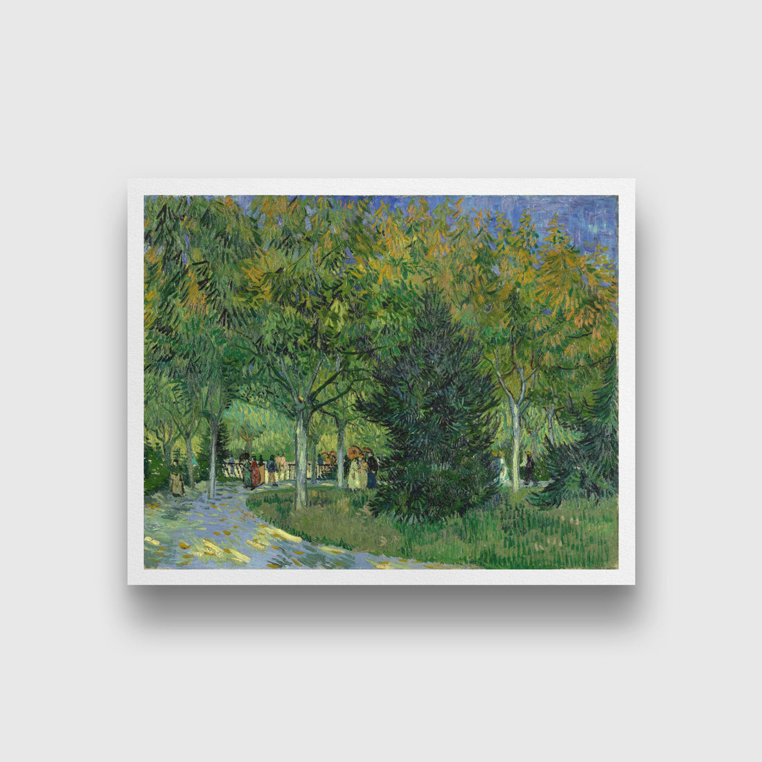 Vincent van Gogh-Sentiero In Un Parco-Avenue In The_Park Painting - Meri Deewar 5 : 4 Horizontal Premium Wall Art Canvas by MeriDeewar