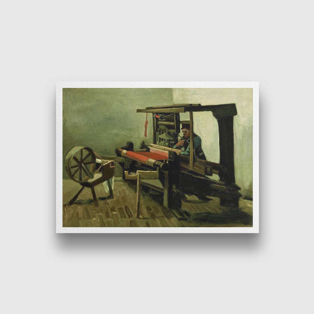 Vincent van Gogh The Weaver Painting - Meri Deewar 4 : 3 Horizontal Premium Wall Art Canvas by MeriDeewar