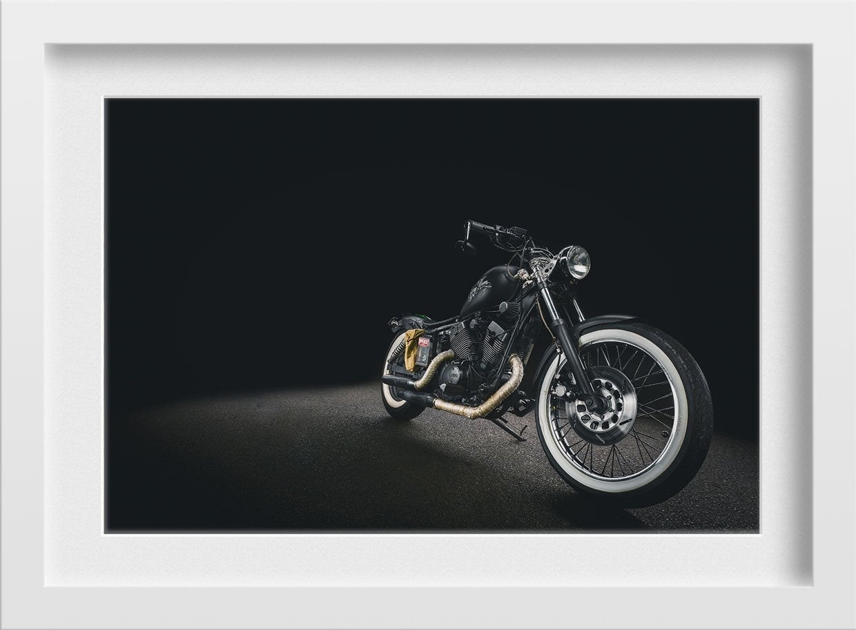 Vintage Bike Artwork Painting - Meri Deewar 3 : 2 Horizontal Premium Wall Art Canvas by MeriDeewar