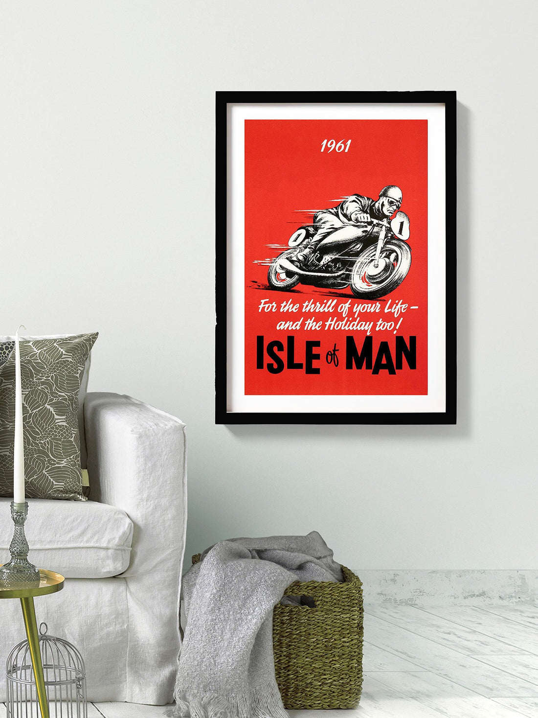 Vintage bikers poster- Meri Deewar Poster A3 / Poster Premium Wall Art Canvas by MeriDeewar