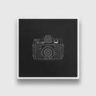 Vintage Camera Painting - Meri Deewar 1 : 1 Square Premium Wall Art Canvas by MeriDeewar