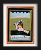 Vishnu as Satyanarayan Painting - Meri Deewar 3 : 4 Vertical Premium Wall Art Canvas by MeriDeewar