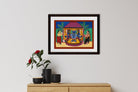 Vishnu with two worshippers Painting - Meri Deewar 4 : 3 Horizontal Premium Wall Art Canvas by MeriDeewar