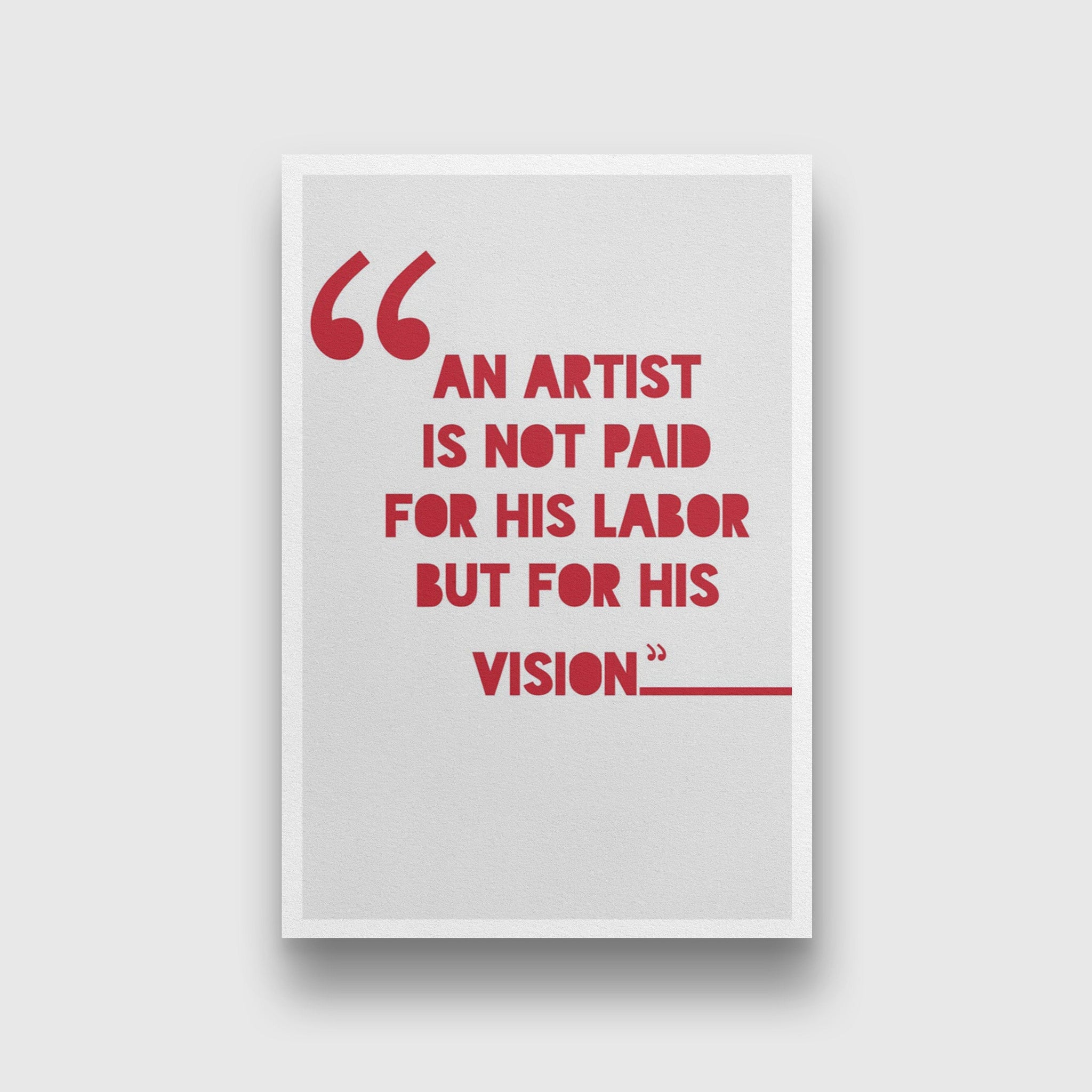 Vision of an Artist Art Painting - Meri Deewar 2 : 3 Vertical Premium Wall Art Canvas by MeriDeewar