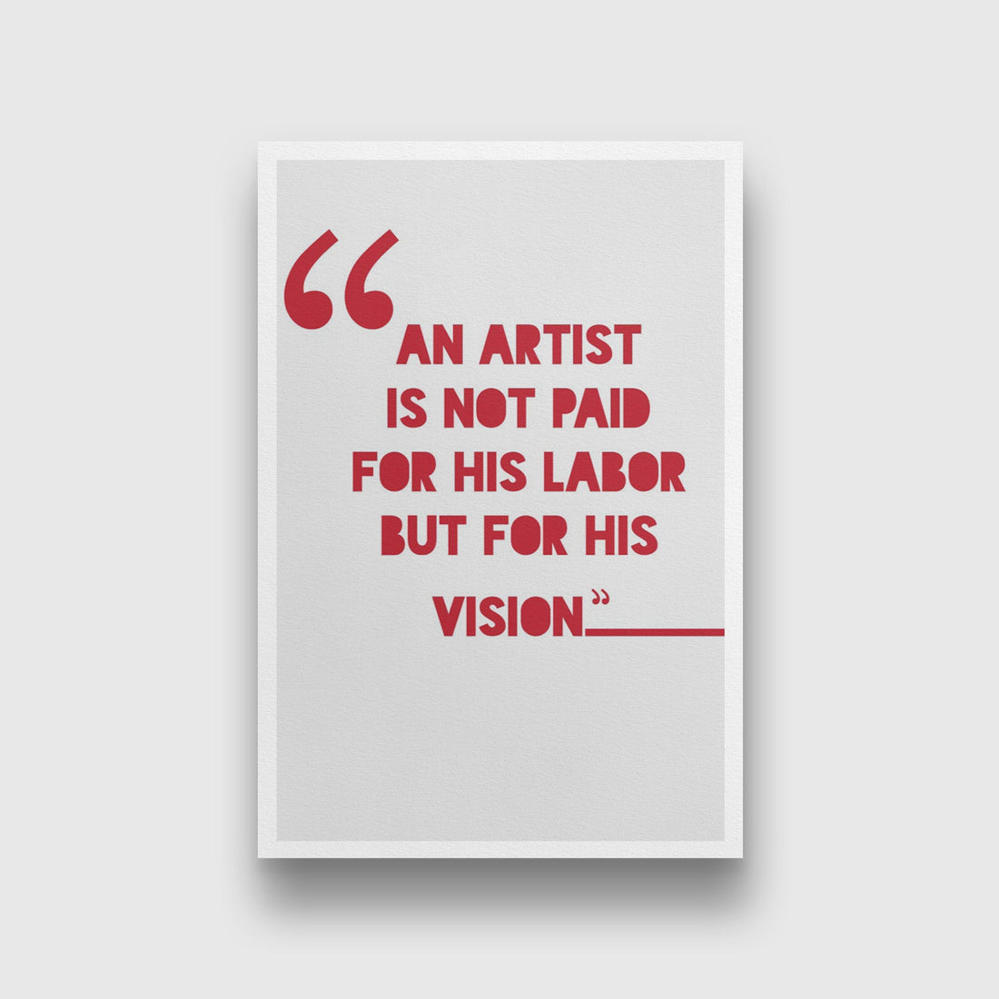 Vision of an Artist Art Painting - Meri Deewar 2 : 3 Vertical Premium Wall Art Canvas by MeriDeewar