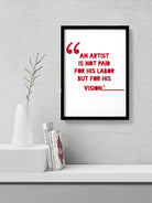 Vision of an Artist Poster- Meri Deewar Poster A3 / Poster Premium Wall Art Canvas by MeriDeewar