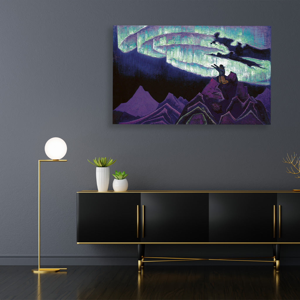Voice of Mongolia Painting - Meri Deewar 3 : 2 Horizontal Premium Wall Art Canvas by MeriDeewar