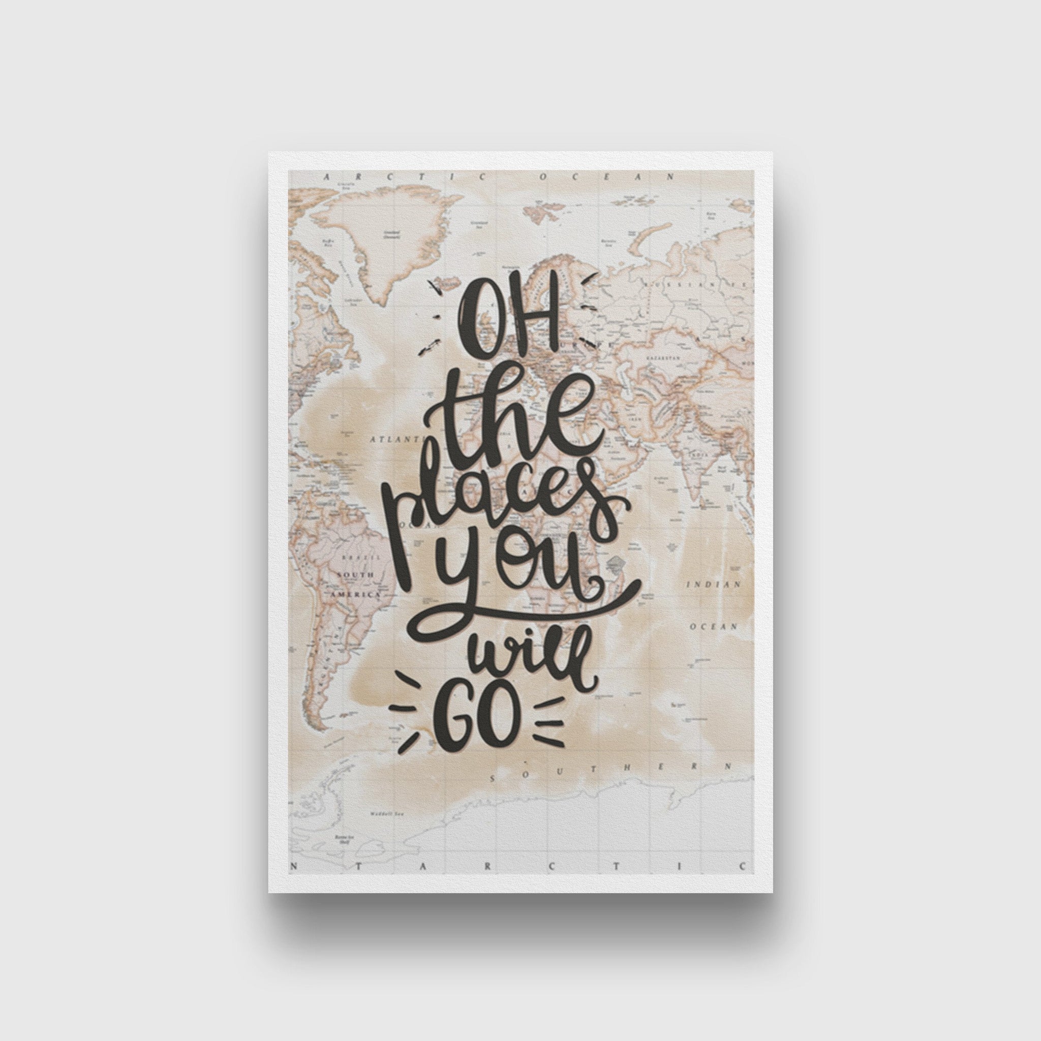 Wanderlust Art Painting - Meri Deewar 2 : 3 Vertical Premium Wall Art Canvas by MeriDeewar