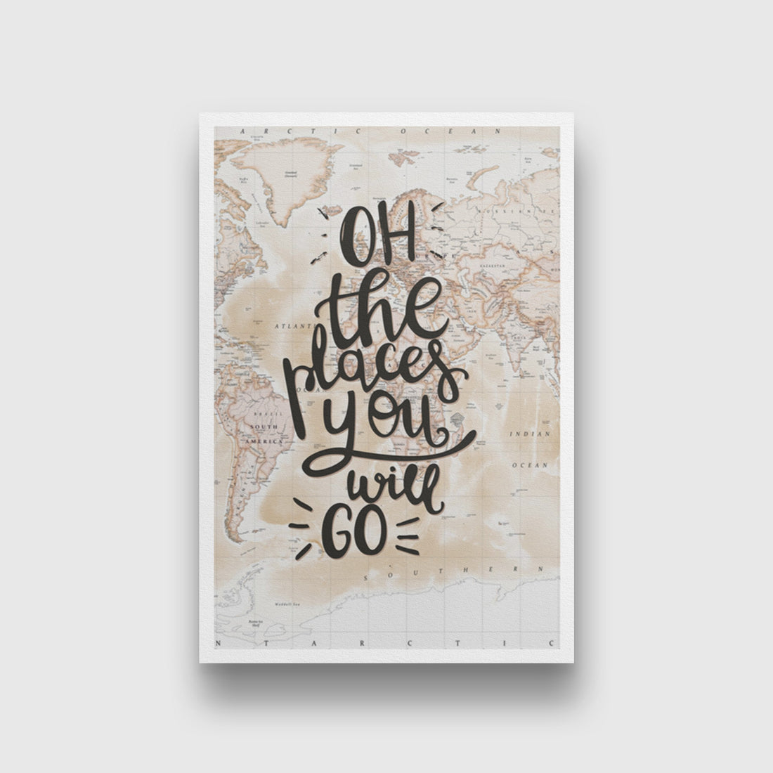 Wanderlust Art Painting - Meri Deewar 2 : 3 Vertical Premium Wall Art Canvas by MeriDeewar