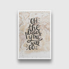 Wanderlust Art Painting - Meri Deewar 2 : 3 Vertical Premium Wall Art Canvas by MeriDeewar