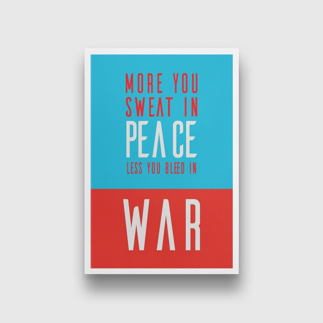 War and peace Art Painting - Meri Deewar 2 : 3 Vertical Premium Wall Art Canvas by MeriDeewar