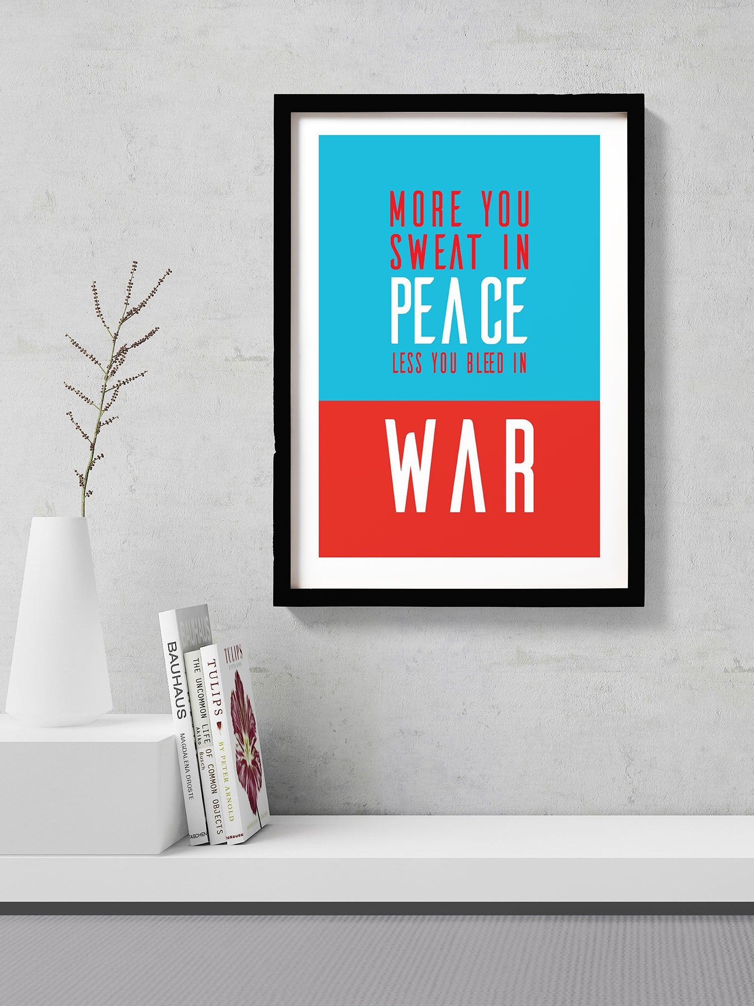 War and peace Poster- Meri Deewar Poster A3 / Poster Premium Wall Art Canvas by MeriDeewar