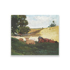 Warm Afternoon painting -Meri Deewar 6 : 5 Horizontal Premium Wall Art Canvas by MeriDeewar