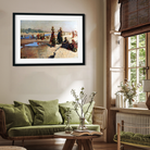 Water Carriers of the Ganges Painting 3 : 2 Horizontal Premium Wall Art Canvas by MeriDeewar