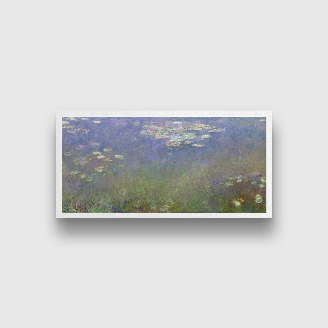 Water Lilies wall art Painting by Claude Monet - Meri Deewar Panorama Paintings Premium Wall Art Canvas by MeriDeewar