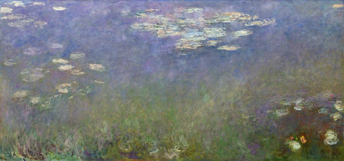 Water Lilies wall art Painting by Claude Monet - Meri Deewar Panorama Paintings Premium Wall Art Canvas by MeriDeewar