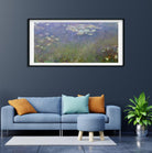 Water Lilies wall art Painting by Claude Monet - Meri Deewar Panorama Paintings Premium Wall Art Canvas by MeriDeewar