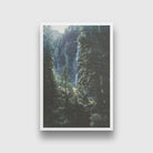 waterfall in the woods Painting - Meri Deewar 2 : 3 Vertical Premium Wall Art Canvas by MeriDeewar