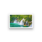 Waterfall Jungle Nature Scenery Wall Painting 4 : 3 Horizontal Premium Wall Art Canvas by MeriDeewar