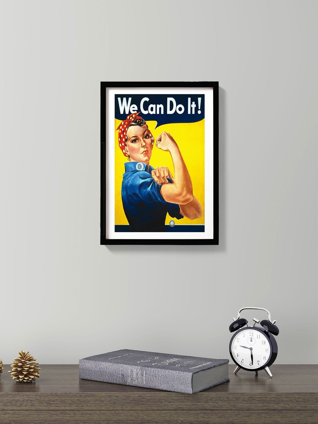 We can do it Vintage Art Painting - Meri Deewar 2 : 3 Vertical Premium Wall Art Canvas by MeriDeewar