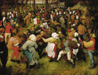Wedding Dance In The Open Air Painting - Meri Deewar 4 : 3 Horizontal Premium Wall Art Canvas by MeriDeewar