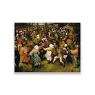 Wedding Dance In The Open Air Painting - Meri Deewar 4 : 3 Horizontal Premium Wall Art Canvas by MeriDeewar