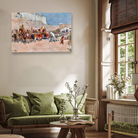 Wedding Procession Jodhpur Painting 3 : 2 Horizontal Premium Wall Art Canvas by MeriDeewar