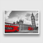 Westminster Palace in London Painting 3 : 2 Horizontal Premium Wall Art Canvas by MeriDeewar