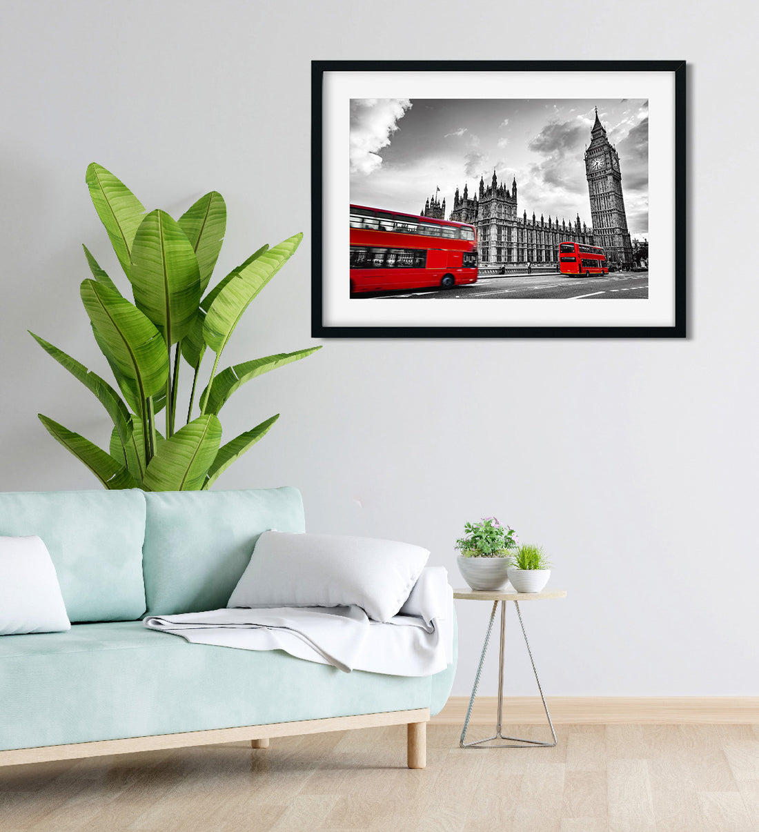 Westminster Palace in London Painting 3 : 2 Horizontal Premium Wall Art Canvas by MeriDeewar