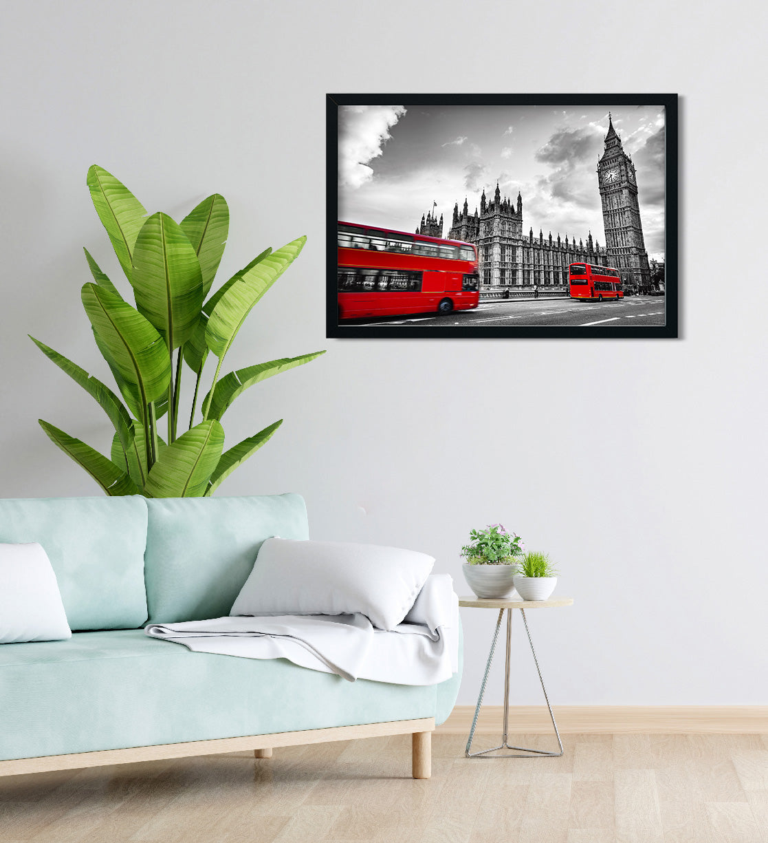 Westminster Palace in London Painting 3 : 2 Horizontal Premium Wall Art Canvas by MeriDeewar