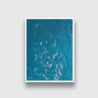 Whales swimming with surfers in the green ocean with big waves Painting - Meri Deewar 3 : 4 Vertical Premium Wall Art Canvas by MeriDeewar
