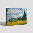 Wheat field with cypresses Painting By Van Gogh Painting - Meri Deewar 5 : 4 Horizontal Premium Wall Art Canvas by MeriDeewar