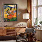 When Will You Marry 1892 French Post Impressionist Painting 3 : 4 Vertical Premium Wall Art Canvas by MeriDeewar